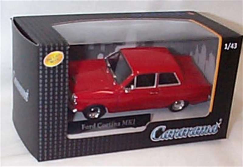 Ford Cortina Mk.1 1966 red 1/43 Cararama/Oxford NEW+boxed #6050 instant wheels