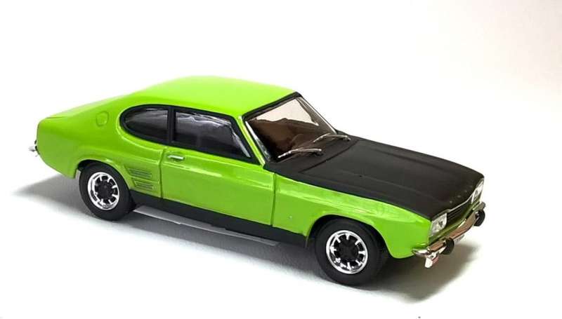 Ford Capri Mk.I 1969 Lime Glaze 1/43 Cararama/Oxford NEW+boxed #6051 instant wheels