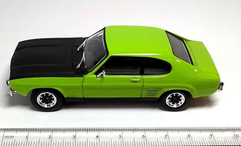 Ford Capri Mk.I 1969 Lime Glaze 1/43 Cararama/Oxford NEW+boxed #6051 instant wheels