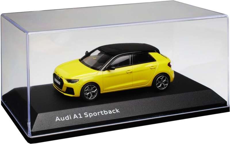 Audi A1 Sportback 2018 PhytonYellow 1/43 I-scale/Kyosho NEW+boxed #6053 instant wheels