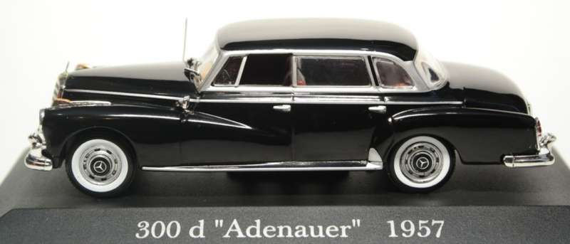Mercedes-Benz 300d `Adenauer` W189 1957 black 1/43 IXO NEW+boxed #6054 instant wheels