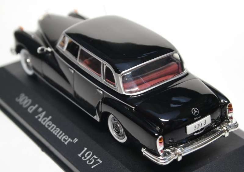 Mercedes-Benz 300d `Adenauer` W189 1957 black 1/43 IXO NEW+boxed #6054 instant wheels