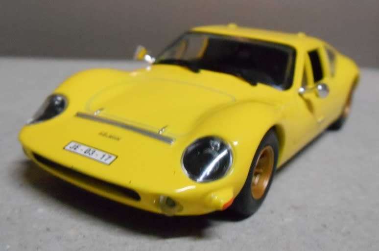 Melkus RS1000 gullwing Sports Coupe 1972 yellow 1/43 Atlas NEW+blistered #6058 instant wheels