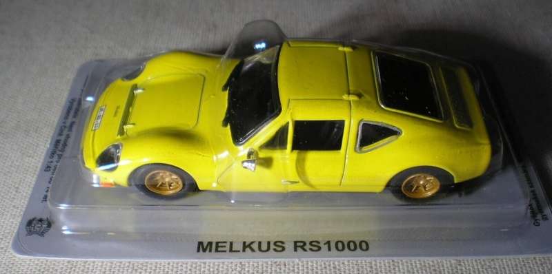 Melkus RS1000 gullwing Sports Coupe 1972 yellow 1/43 Atlas NEW+blistered #6058 instant wheels