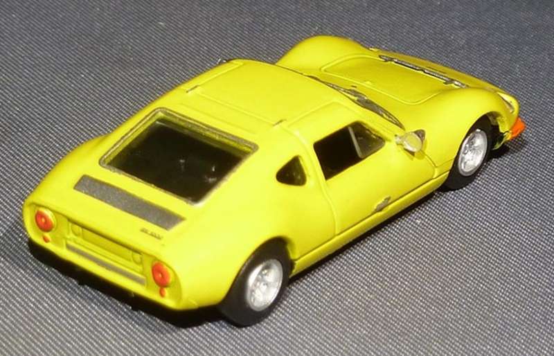 Melkus RS1000 gullwing Sports Coupe 1972 yellow 1/43 Atlas NEW+blistered #6058 instant wheels