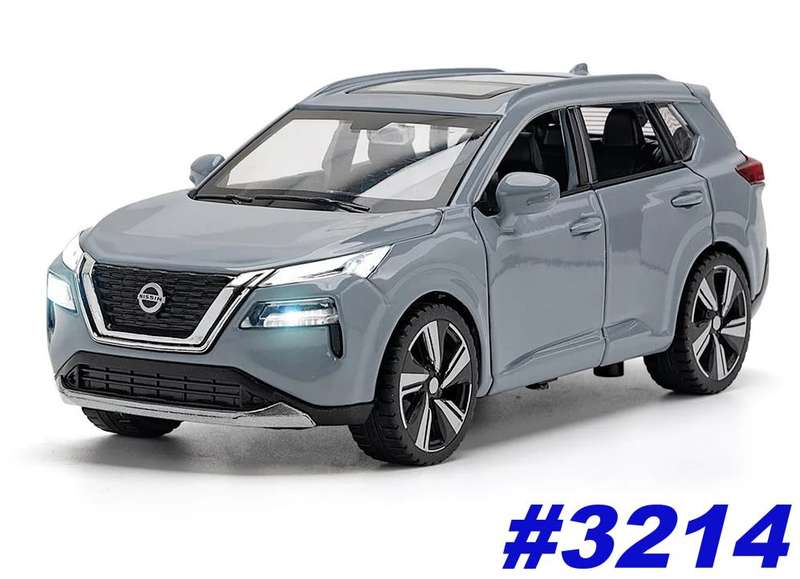 Nissan X-Trail SUV 2023 light grey 1/32 Sinomodel Hojoy NEW+safety-boxed #3214 instant wheels