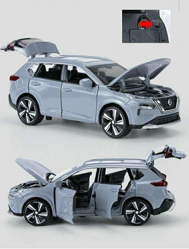Nissan X-Trail SUV 2023 light grey 1/32 Sinomodel Hojoy NEW+safety-boxed #3214 instant wheels
