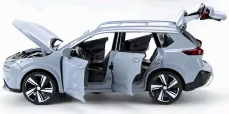Nissan X-Trail SUV 2023 light grey 1/32 Sinomodel Hojoy NEW+safety-boxed #3214 instant wheels