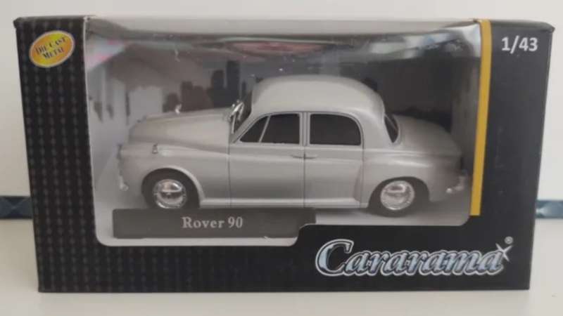 Rover 90 Saloon 1956 silver 1/43 Cararama-OxfordDiecast NEW+boxed #6061 instant wheels