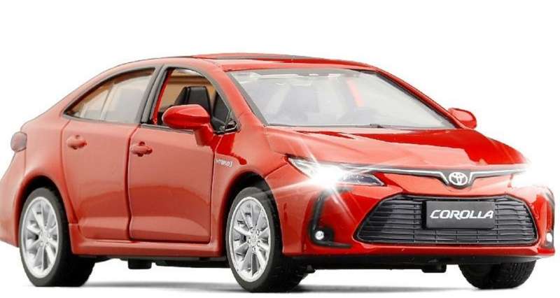 Toyota Corolla Hybrid 2020 red-metallic 1/43 JKMmodel NEW+boxed #6059 instant wheels