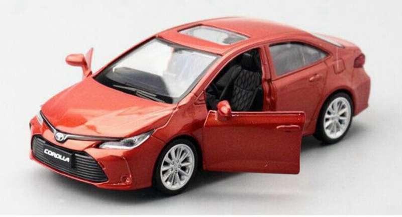 Toyota Corolla Hybrid 2020 red-metallic 1/43 JKMmodel NEW+boxed #6059 instant wheels