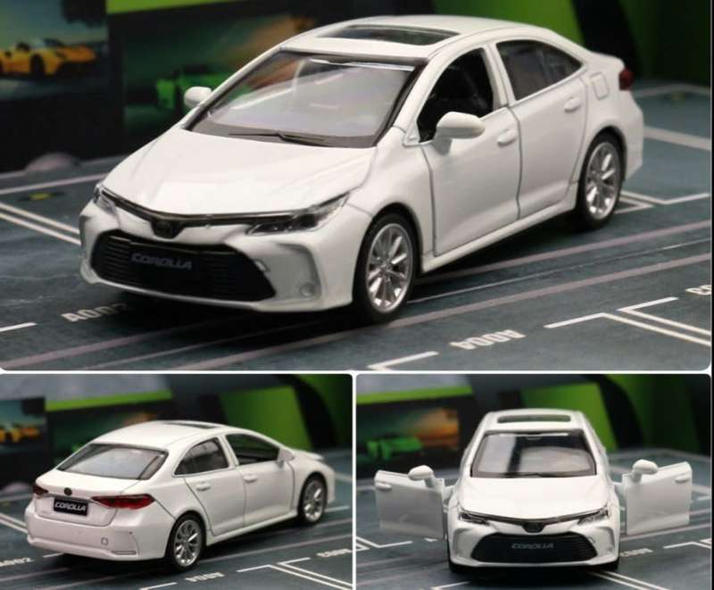 Toyota Corolla Hybrid 2020 white 1/43 JKMmodel NEW+boxed #6060 instant wheels