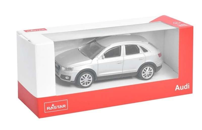 Audi Q3 2018 Florett-silver 1/43 Rastar NEW+boxed #6066 instant wheels