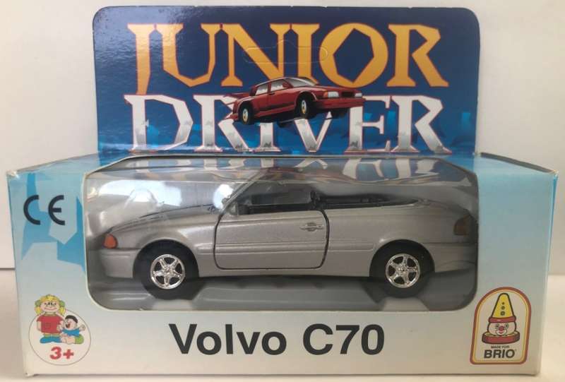 Volvo C70 (op.) Cabriolet 1990 silver 1/43 BRIO Junior.Driver NEW+boxed #6069 instant wheels