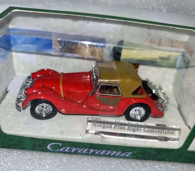 Morgan plus 8 closed Convertible 1980 red 1/43 Hongwell/Cararama NEW+boxed #6070 instant wheels