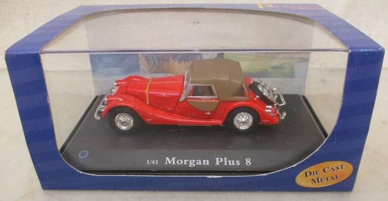Morgan plus 8 closed Convertible 1980 red 1/43 Hongwell/Cararama NEW+boxed #6070 instant wheels