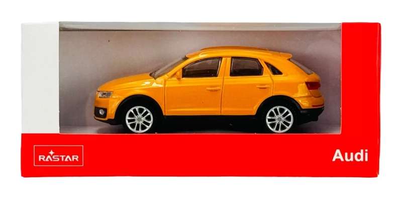 Audi Q3 2018 orange-metallic 1/43 Rastar NEW+boxed #6074 instant wheels