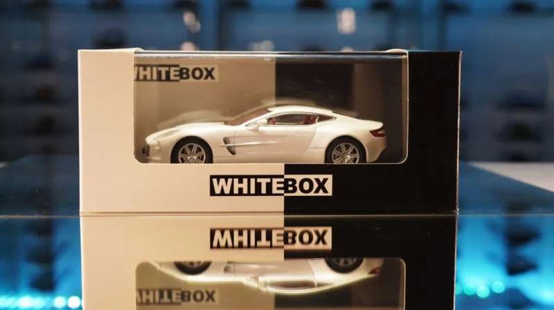 Aston Martin one-77 2010 white-metallic 1/43 Whitebox NEW+boxed #6075 instant wheels