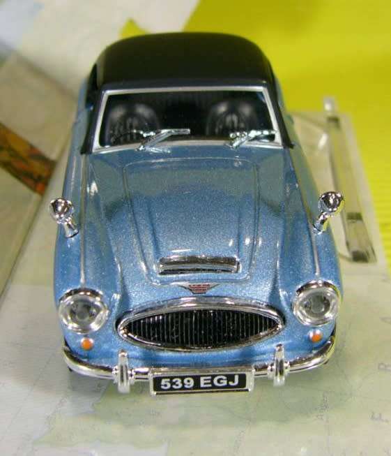 Austin Healey 100/6 Cabriolet 1957 blue-met/cream 1/43 Cararama NEW+boxed #6076 instant wheels