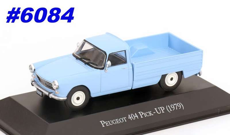 Peugeot 404 Pick-Up 1979 lightblue 1/43 IXO/Altaya NEWinBlister+box #6084 instant wheels