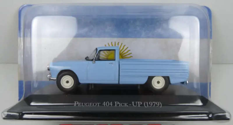 Peugeot 404 Pick-Up 1979 lightblue 1/43 IXO/Altaya NEWinBlister+box #6084 instant wheels