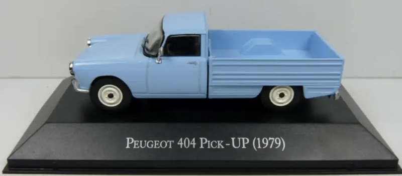 Peugeot 404 Pick-Up 1979 lightblue 1/43 IXO/Altaya NEWinBlister+box #6084 instant wheels