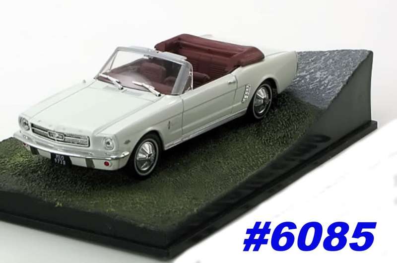 Ford Mustang Convertible 1964 (007/JBond) white 1/43 Atlas NEW+boxed #6085 instant wheels