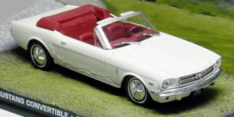 Ford Mustang Convertible 1964 (007/JBond) white 1/43 Atlas NEW+boxed #6085 instant wheels