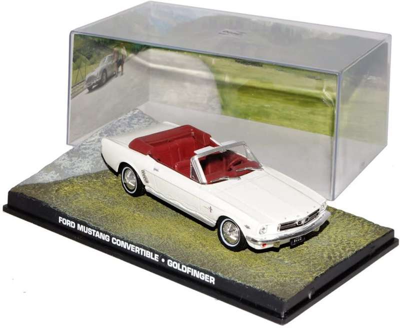 Ford Mustang Convertible 1964 (007/JBond) white 1/43 Atlas NEW+boxed #6085 instant wheels