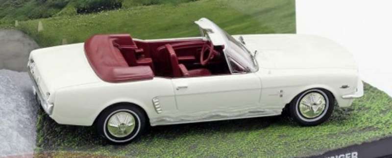 Ford Mustang Convertible 1964 (007/JBond) white 1/43 Atlas NEW+boxed #6085 instant wheels