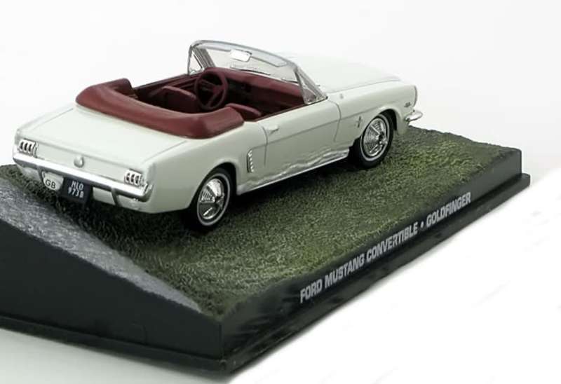 Ford Mustang Convertible 1964 (007/JBond) white 1/43 Atlas NEW+boxed #6085 instant wheels