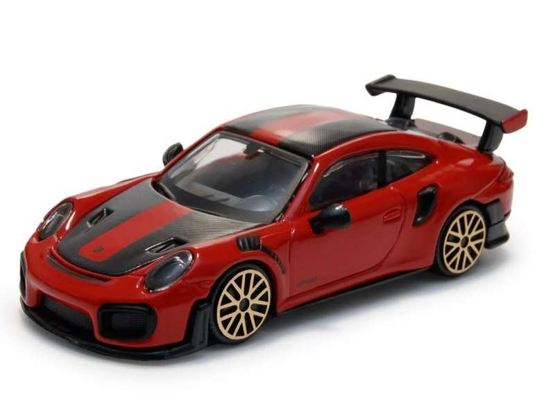 Porsche 911 GT2 RS 2018 red/black 1/43 Bburago NEW+boxed  #6086 instant wheels