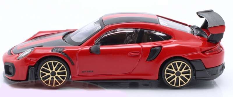 Porsche 911 GT2 RS 2018 red/black 1/43 Bburago NEW+boxed  #6086 instant wheels