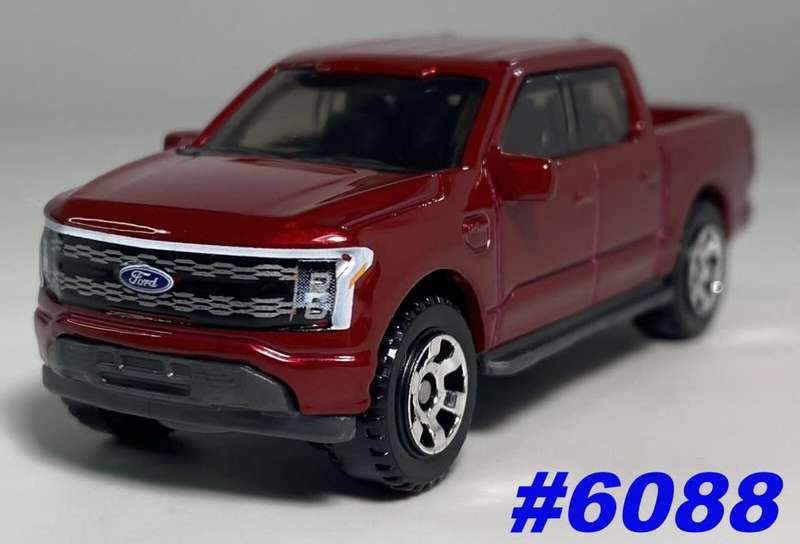 Ford F-150 Lightning dbl.cab Pick-up 2022 dk.red-met 1/43 Bburago NEW+boxed  #6088 instant wheels