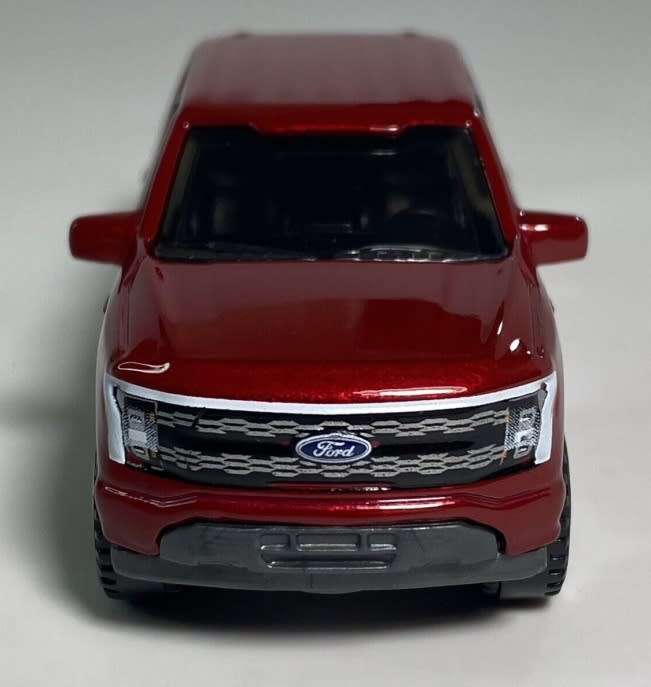 Ford F-150 Lightning dbl.cab Pick-up 2022 dk.red-met 1/43 Bburago NEW+boxed  #6088 instant wheels