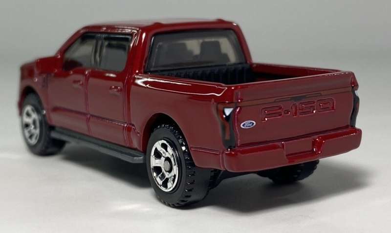 Ford F-150 Lightning dbl.cab Pick-up 2022 dk.red-met 1/43 Bburago NEW+boxed  #6088 instant wheels