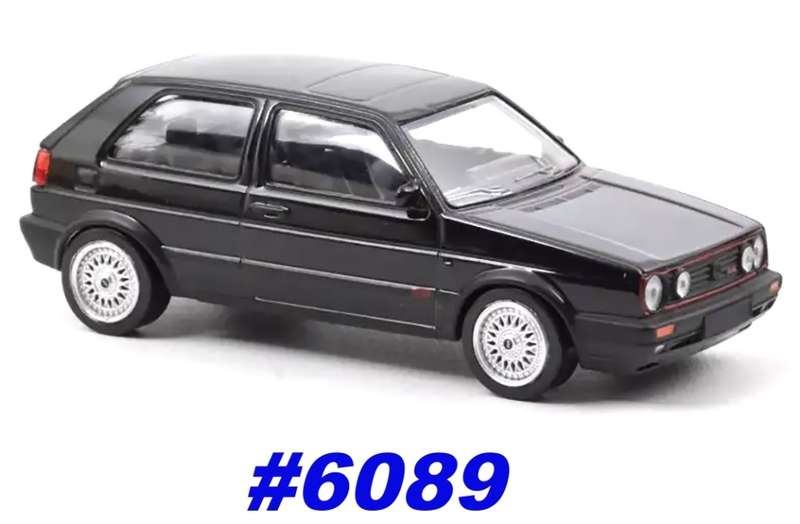Volkswagen Golf II GTI (G60) 1990 black 1/43 Norev NEW+boxed #6089 instant wheels
