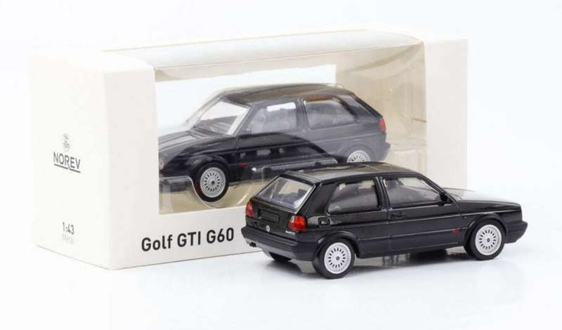 Volkswagen Golf II GTI (G60) 1990 black 1/43 Norev NEW+boxed #6089 instant wheels