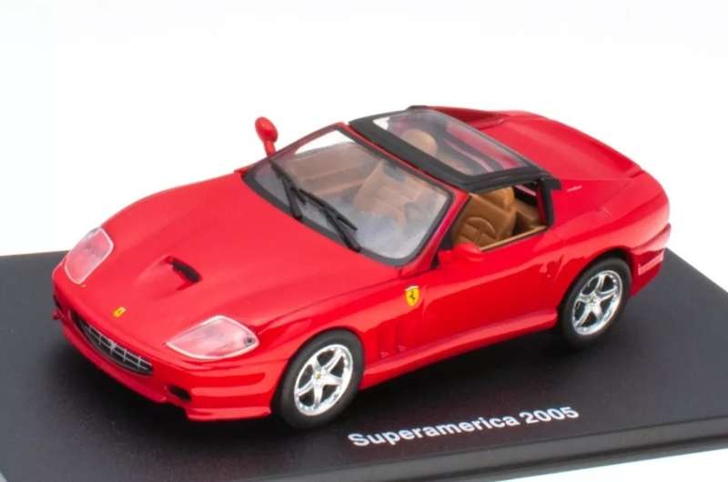 Ferrari 575 Superamerica 2005 red 1/43 IXO/Altaya NEW+boxed #6092 instant wheels