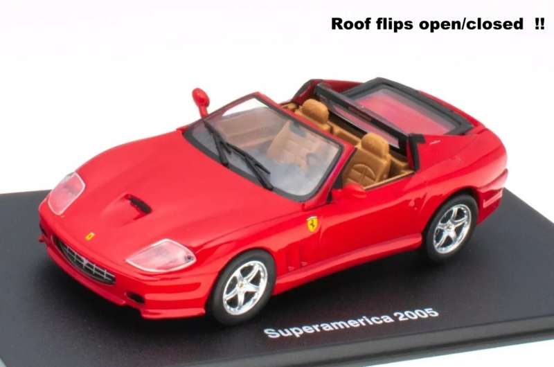 Ferrari 575 Superamerica 2005 red 1/43 IXO/Altaya NEW+boxed #6092 instant wheels
