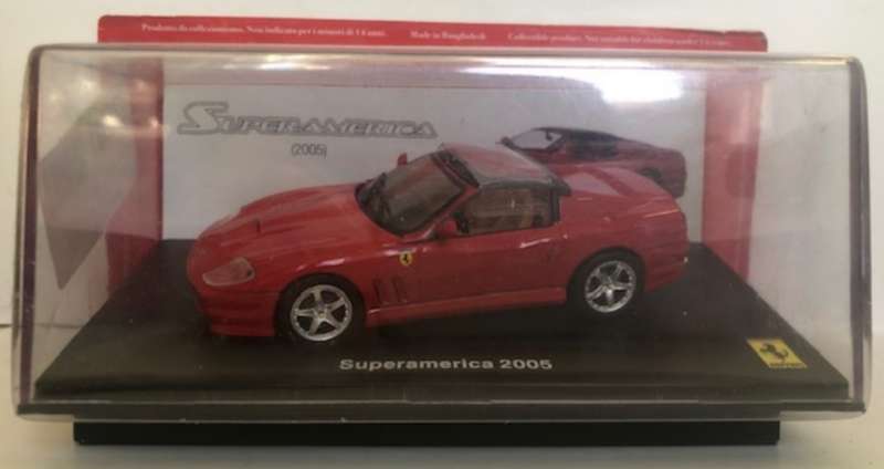 Ferrari 575 Superamerica 2005 red 1/43 IXO/Altaya NEW+boxed #6092 instant wheels