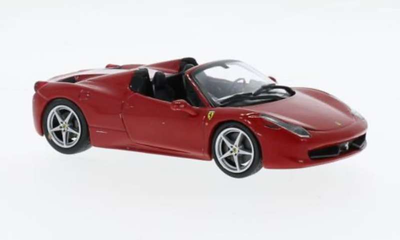 Ferrari 458 Spider 2011 red  1/43 IXO/Altaya NEW+boxed #6093 instant wheels