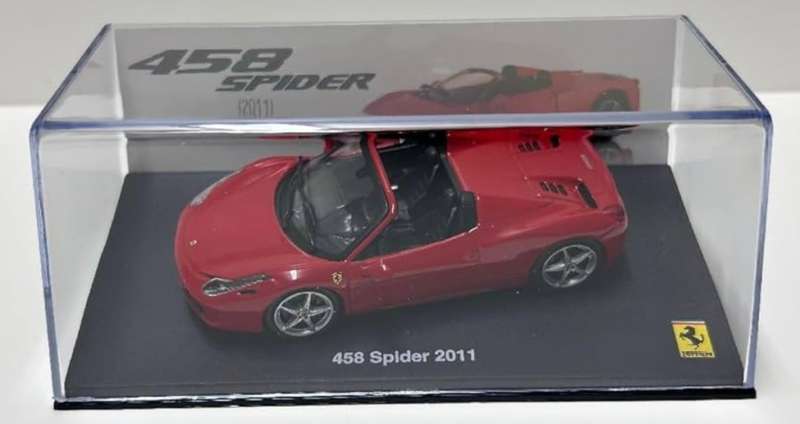 Ferrari 458 Spider 2011 red  1/43 IXO/Altaya NEW+boxed #6093 instant wheels