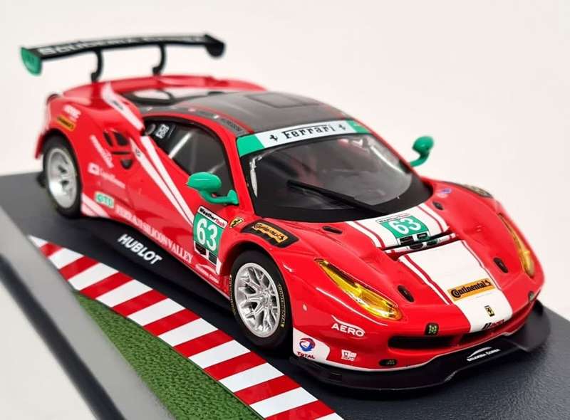 Ferrari 488 GT3 #63 24h Daytona 2017 1/43 IXO/Deagostini  NEW+boxed #6094 instant wheels