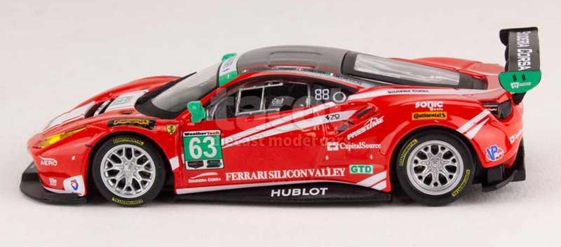 Ferrari 488 GT3 #63 24h Daytona 2017 1/43 IXO/Deagostini  NEW+boxed #6094 instant wheels