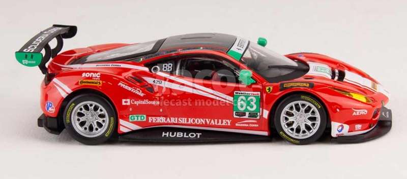 Ferrari 488 GT3 #63 24h Daytona 2017 1/43 IXO/Deagostini  NEW+boxed #6094 instant wheels
