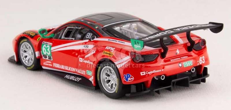 Ferrari 488 GT3 #63 24h Daytona 2017 1/43 IXO/Deagostini  NEW+boxed #6094 instant wheels