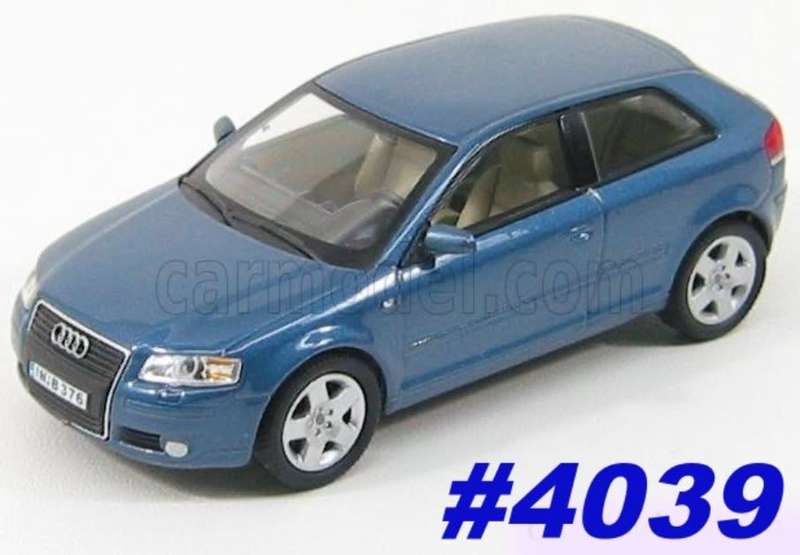 Audi A3 Sportback 2012 blue-grey-met 1/43 Schuco NEW+boxed  #4039 instant wheels