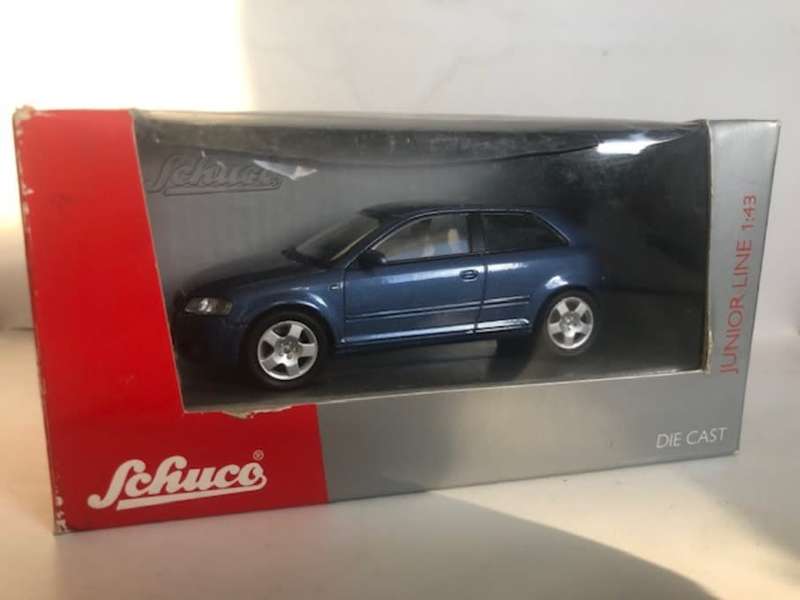 Audi A3 Sportback 2012 blue-grey-met 1/43 Schuco NEW+boxed  #4039 instant wheels