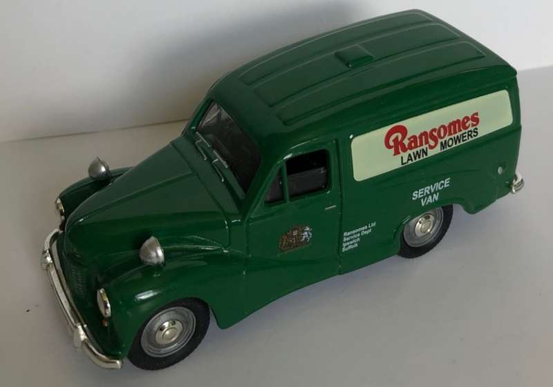 Austin A40 van "RANSOMES LAWN MOWERS" 1947 1/43 Corgi-Vanguards NEW+reblistered #5750 instant wheels